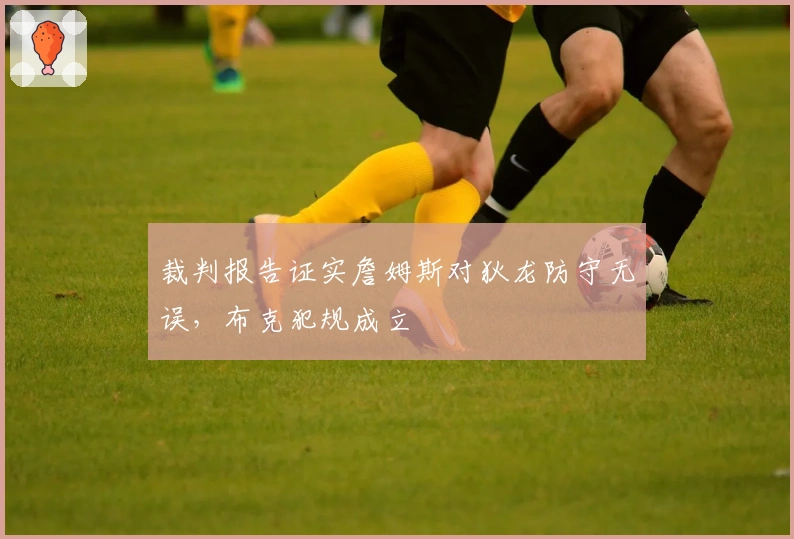 裁判报告证实詹姆斯对狄龙防守无误，布克犯规成立