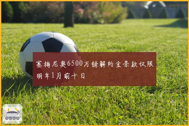 塞梅尼奥6500万镑解约金条款仅限明年1月前十日